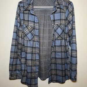 Blue Plaid Women's Top